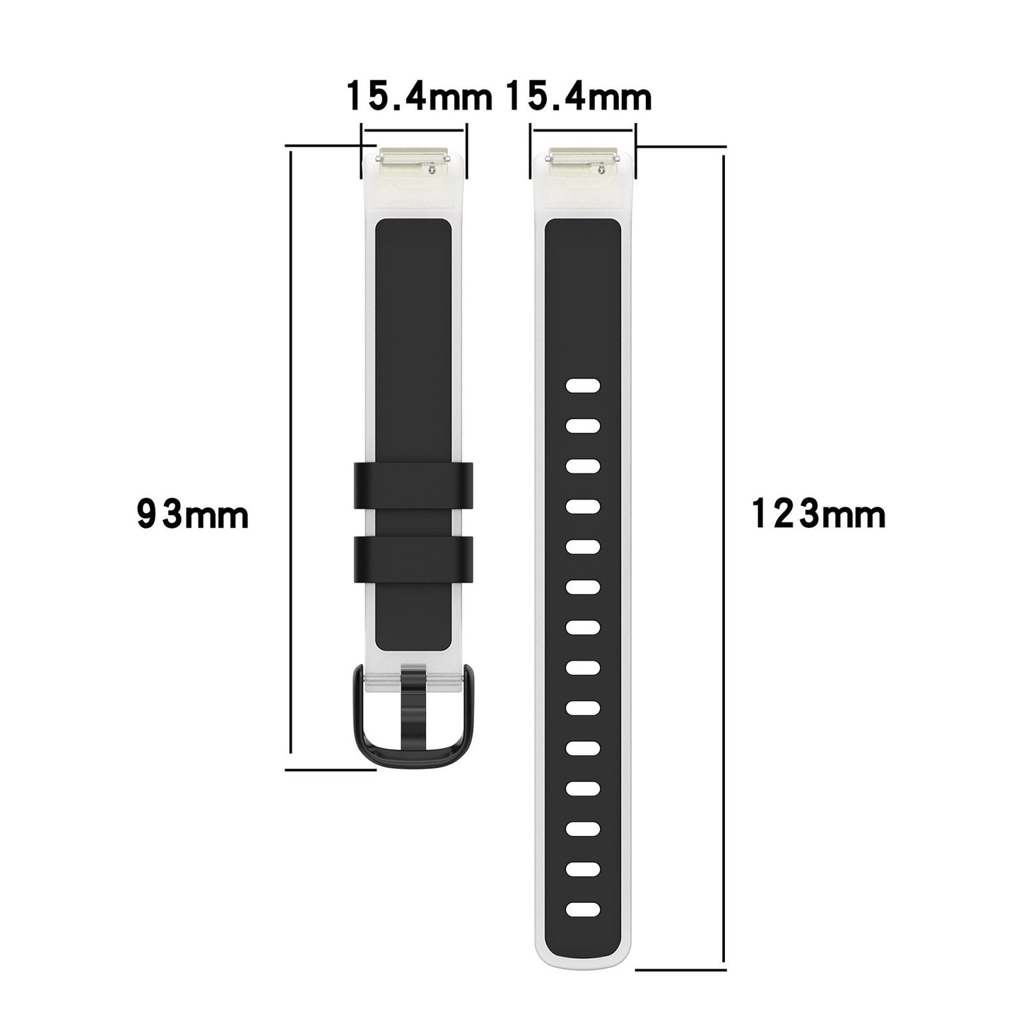 For Fitbit Inspire 3 Transparent Silicone Strap | Two-Tone Replacement Wristband