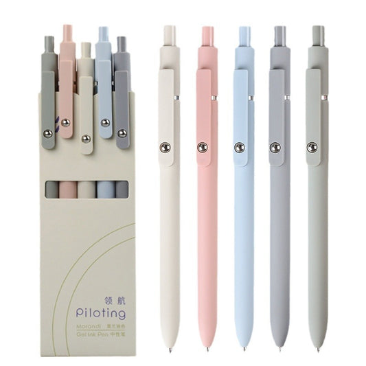 Morandi Color Gel Pen Set | Aesthetic Press Gel Pens | Smooth Writing Student Office Stationery