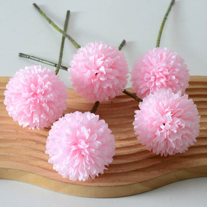 Artificial Dandelion Flower | Single-Head Chrysanthemum Ball | Home & Wedding Decorative Fake Flower