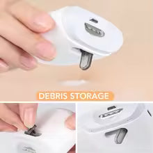USB Electric Nail Clipper with LED | 2-Speed Automatic Nail Grinder | Baby & Adult Manicure Tool
