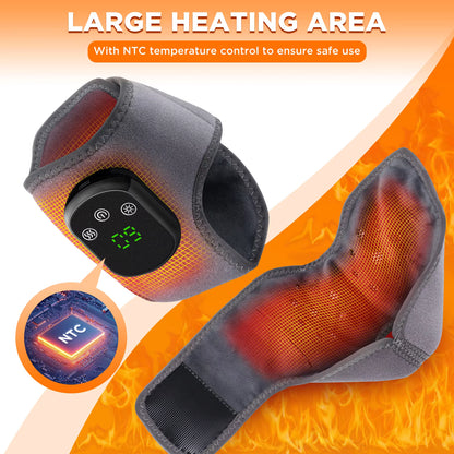 Electric Heating Wrist & Ankle Brace | 5-Level Hot Compress & Massage | Rechargeable Hand & Foot Protector