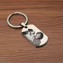 Personalized Photo Keychain | “Drive Safe” Custom Couple Keychain | Memorial & Gift for Him Her