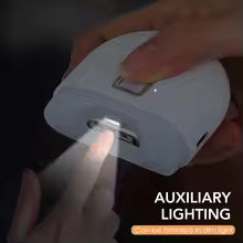 USB Electric Nail Clipper with LED | 2-Speed Automatic Nail Grinder | Baby & Adult Manicure Tool