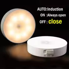 LED Motion Sensor Night Light | USB Rechargeable Cabinet Lamp | Bedroom Staircase Wardrobe Light