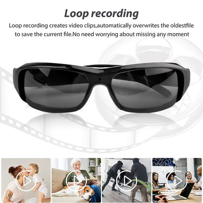 1080P HD Mini Glasses Camera | Wearable Sunglasses Video Recorder | Outdoor Sports DV DVR Camcorder