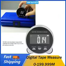 Digital Tape Measure | Electronic Rolling Ruler 199.999m | Microprocessor Semiconductor Display