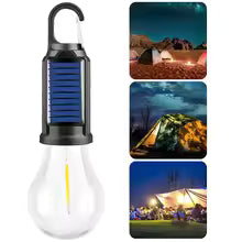 Solar & USB Rechargeable LED Camping Lantern | Waterproof Portable Handheld Lamp 100LM | Outdoor BBQ & Hiking