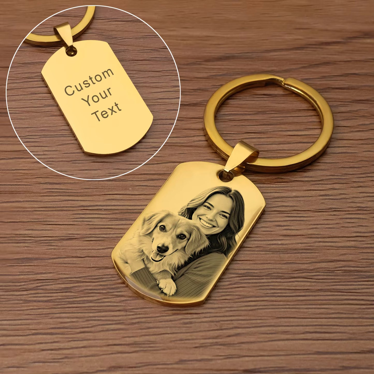 Personalized Photo Keychain | “Drive Safe” Custom Couple Keychain | Memorial & Gift for Him Her